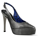 Silver New Rock Stiletto Shoes