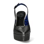 Chaussures New Rock Stiletto en Cuir Argenté