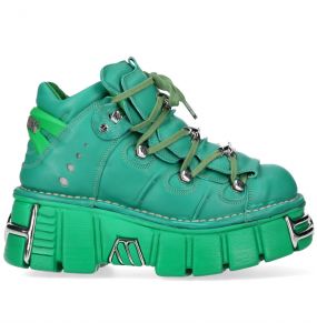 Chaussures New Rock Metallic Monochromes Vertes