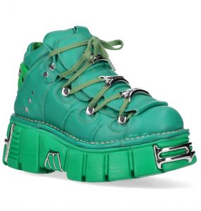 Chaussures New Rock Metallic Monochromes Vertes