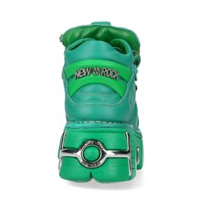 Chaussures New Rock Metallic Monochromes Vertes