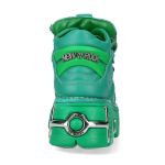 New Rock Metallic Monochrome Green Shoes