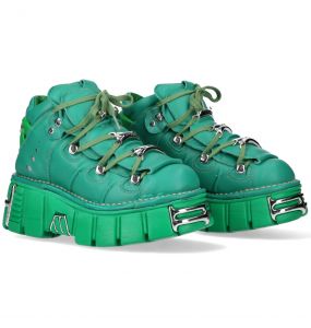 Chaussures New Rock Metallic Monochromes Vertes
