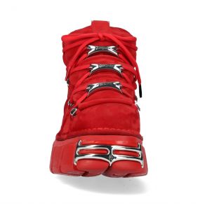New Rock Metallic in Red Nubuck Monochrome Shoes