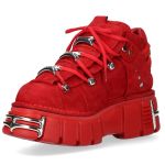 New Rock Metallic in Red Nubuck Monochrome Shoes