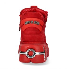 New Rock Metallic in Red Nubuck Monochrome Shoes