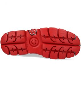 New Rock Metallic in Red Nubuck Monochrome Shoes