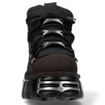 Brown Canvas New Rock Metallic Shoes