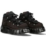 Brown Canvas New Rock Metallic Shoes