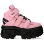 Chaussures Plateformes New Rock Tank Roses et Noires