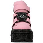 Chaussures Plateformes New Rock Tank Roses et Noires