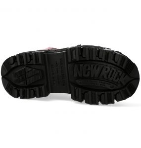 Chaussures Plateformes New Rock Tank Roses et Noires