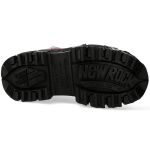 Pink and Black New Rock Tank Platform Shoes