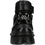 Black New Rock Wall Platform Shoes