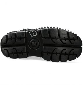 Black New Rock Wall Platform Shoes