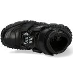 Black New Rock Wall Platform Shoes