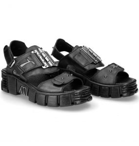 Black Luxor Leather New Rock Bio Sandal