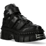 Black New Rock Metallic Platform Shoes