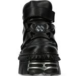 Black New Rock Metallic Platform Shoes