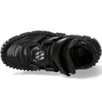 Chaussures Plateformes New Rock Metallic en Cuir Noir