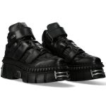 Black New Rock Metallic Platform Shoes