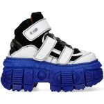 White Black and Blues New Rock Tank Platform Shoes