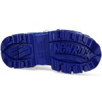 Chaussures Plateformes New Rock Tank Blanches Noires et Bleues