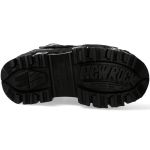 Chaussures Plateformes New Rock Tank en Cuir Vegan Noir