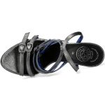Silver Leather New Rock Malicia Sandals