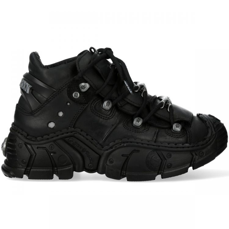 Chaussures New Rock Impact en Cuir Noir