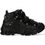 Black Leather New Rock Impact Shoes