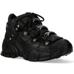 Chaussures New Rock Impact en Cuir Noir