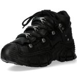Black Leather New Rock Impact Shoes