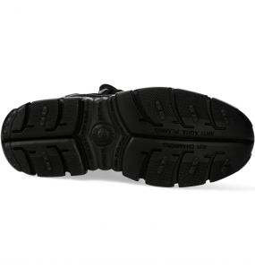 Chaussures New Rock Impact en Cuir Noir