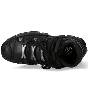 Chaussures New Rock Impact en Cuir Noir