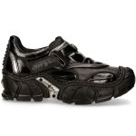 Chaussures New Rock Impact en Cuir Verni Noir