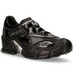 Chaussures New Rock Impact en Cuir Verni Noir
