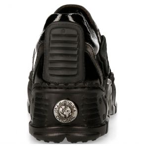 Chaussures New Rock Impact en Cuir Verni Noir
