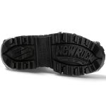 Bottines New Rock Tank Power en Cuir Noir