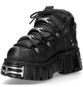 Chaussures New Rock Metallic en Cuir Vegan