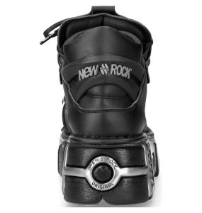 Chaussures New Rock Metallic en Cuir Vegan