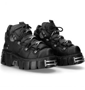 Chaussures New Rock Metallic en Cuir Vegan
