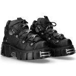 Chaussures New Rock Metallic en Cuir Vegan