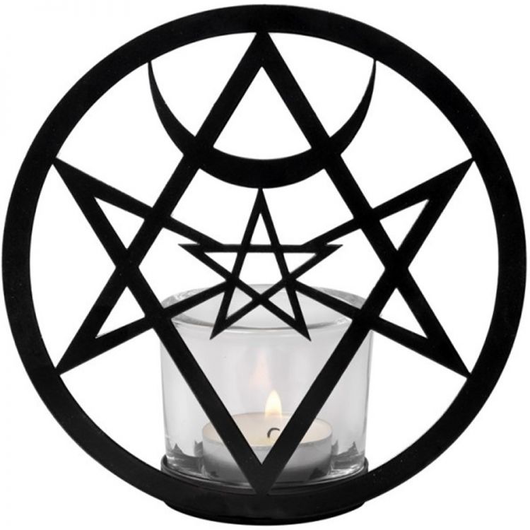 'Unicursal Hex' T-Light Holder