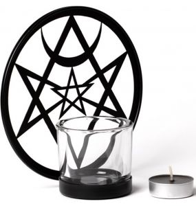 'Unicursal Hex' T-Light Holder