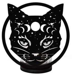'Celestial Cat' T-Light Holder