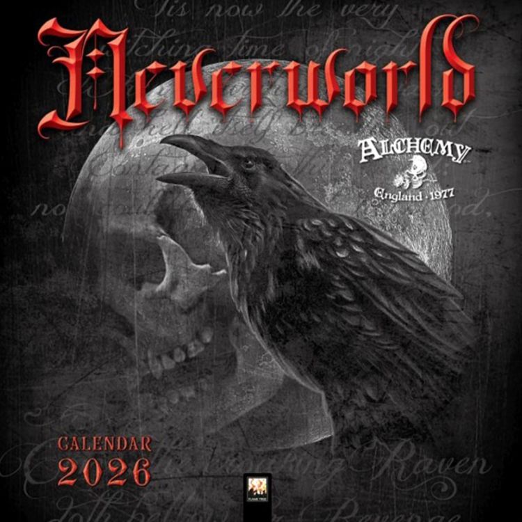 Alchemy Gothic 'Neverworld' Black & White 2026 Wall Calendar