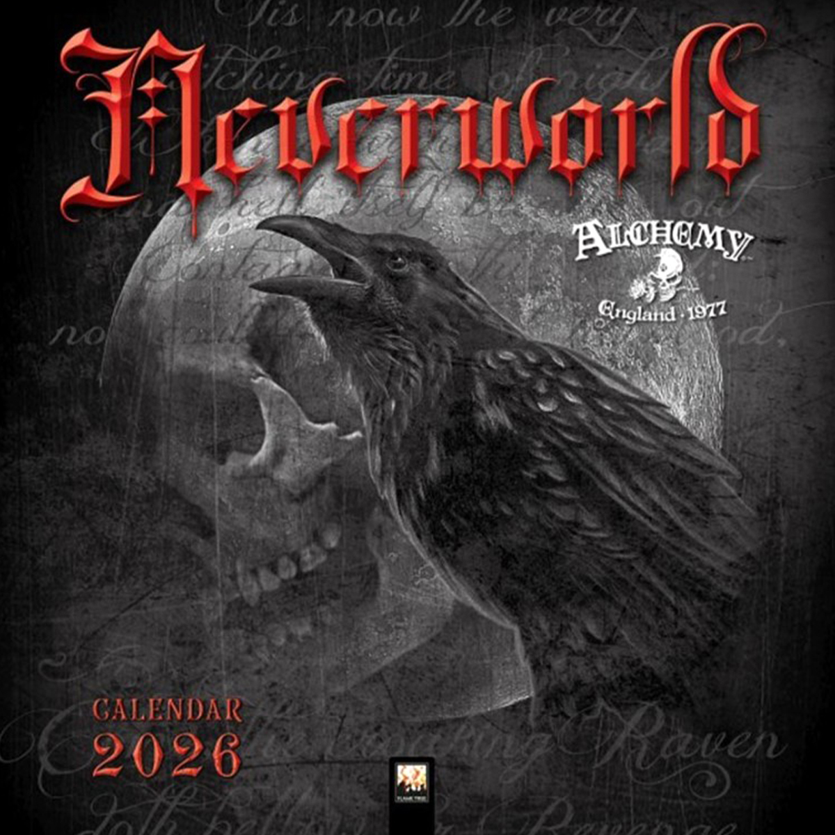 Alchemy Gothic 'Neverworld' Black & White 2026 Wall Calendar by Alchemy Gothic 'Neverworld' Black & White 2026 Wall Calendar by