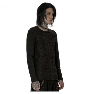 Polo Manches Longues 'Thrasaric' Noir