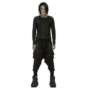 Black 'Thrasaric' Long Sleeves Sweater